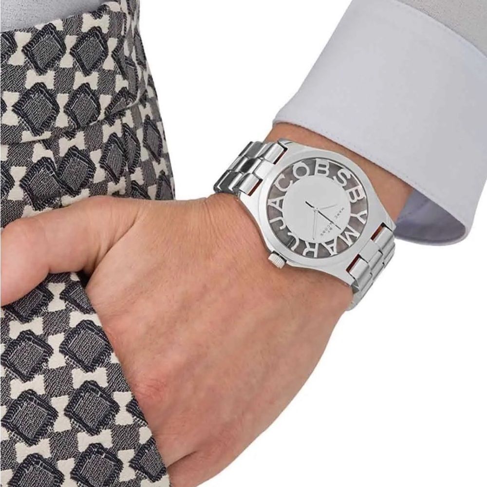Marc by Marc Jacobs Henry Skeleton Stainless Steel Watch Working